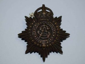133) Excellent Original WW1 British Army Service Corps Officers Bronze …