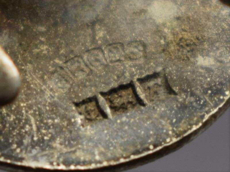 132) Original Hallmarked Silver Regular Army Reserve of Officers Lapel Badge 1955 — image 2