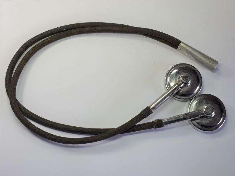 135) Excellent Original 1930s-WW2 RAF Flying Helmet Gosport Tubes — image 2