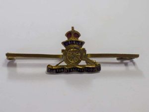 63) Good Original WW1 WW2 Royal Artillery Sweetheart Brooch Tie …