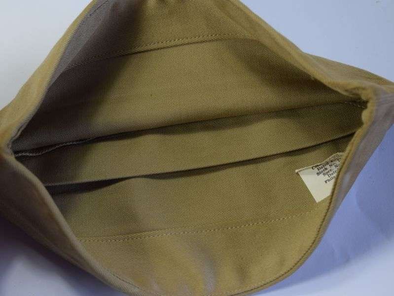 43) Good Original WW2 US Army Khaki Garrison Side Cap Dated 1942 — image 3