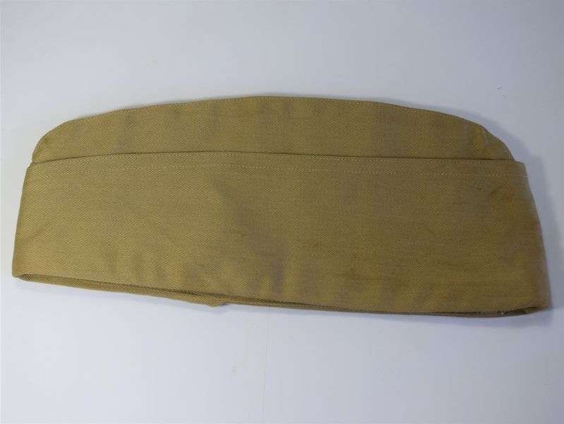 43) Good Original WW2 US Army Khaki Garrison Side Cap Dated 1942 — image 5