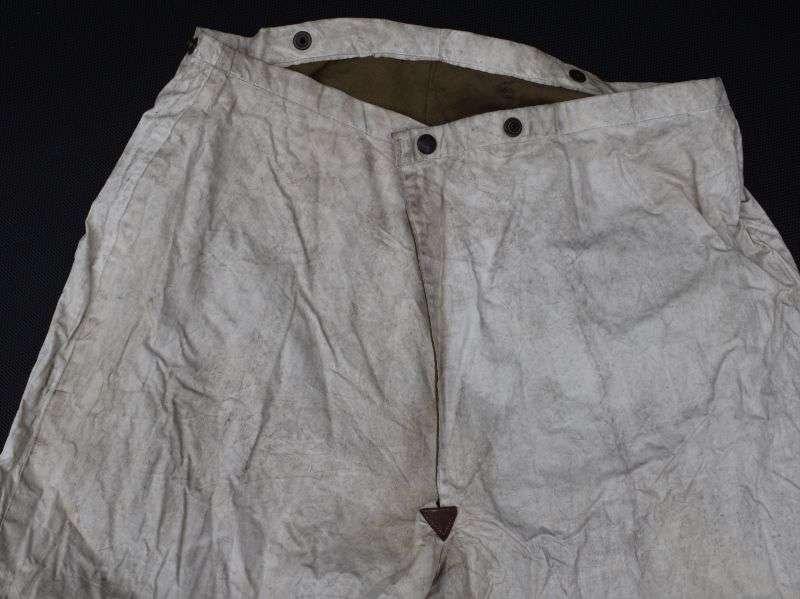 17) WW2 Era US Army Waterproof White Snow Camo? Trousers — image 14