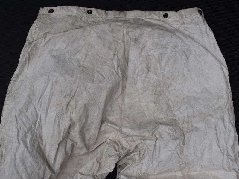 17) WW2 Era US Army Waterproof White Snow Camo? Trousers — image 3