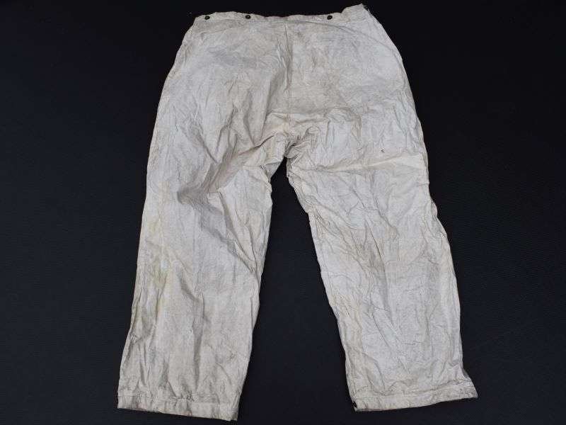 17) WW2 Era US Army Waterproof White Snow Camo? Trousers — image 4