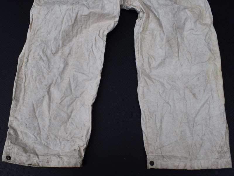 17) WW2 Era US Army Waterproof White Snow Camo? Trousers — image 7
