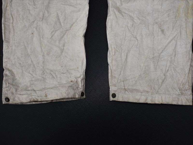 17) WW2 Era US Army Waterproof White Snow Camo? Trousers — image 8