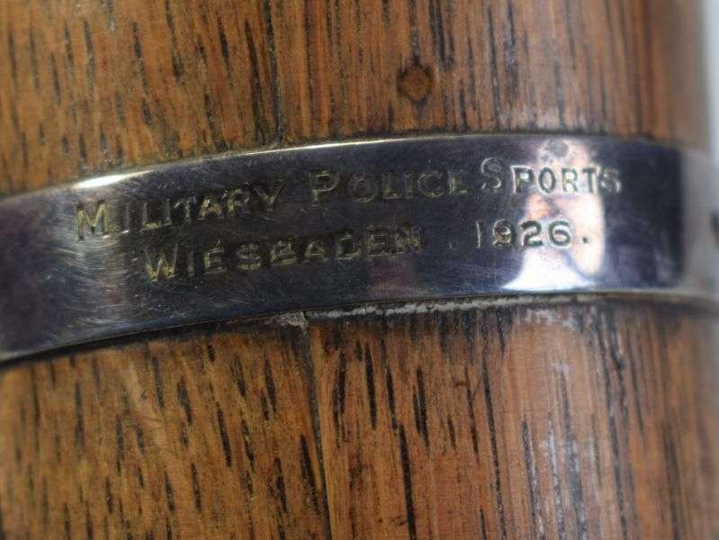 25) Lovely Military Police Sports Wiesbaden 1926 presentation Coopered Beaker — image 6
