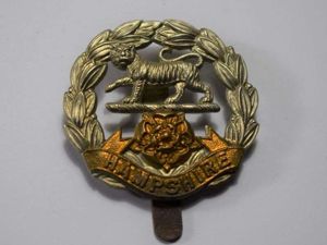 183) Original WW1 WW2 Cap Badge The Hampshire Regiment