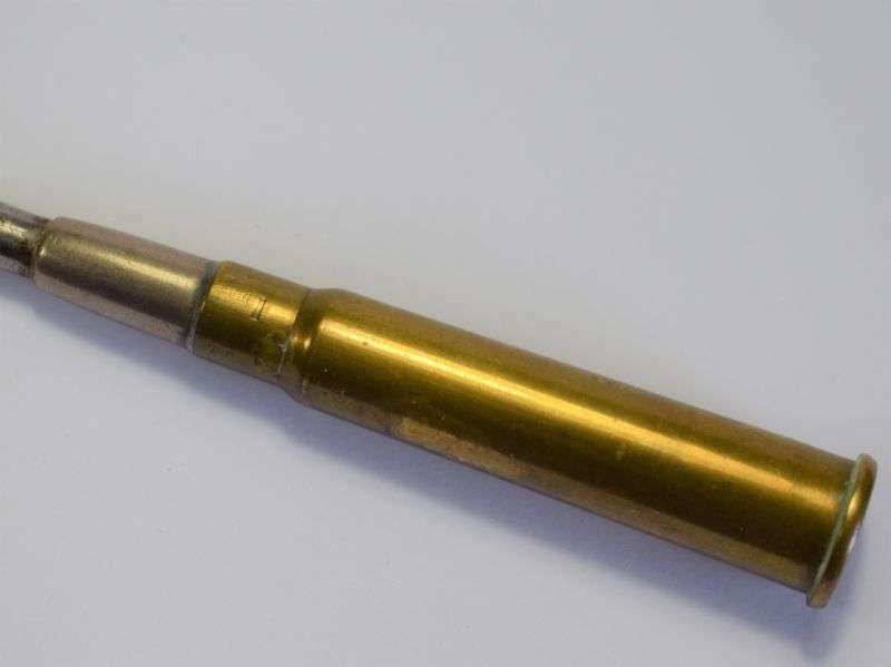 97) Excellent WW1 British Trench Art Button Hook Dated 1915 — image 7