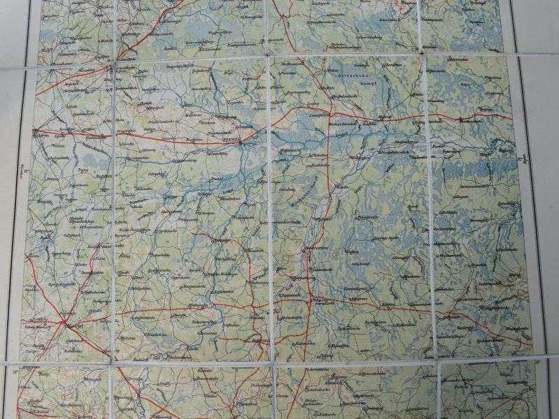 22) Original WW1 German Map of Pinsk Dated 1914 — image 10