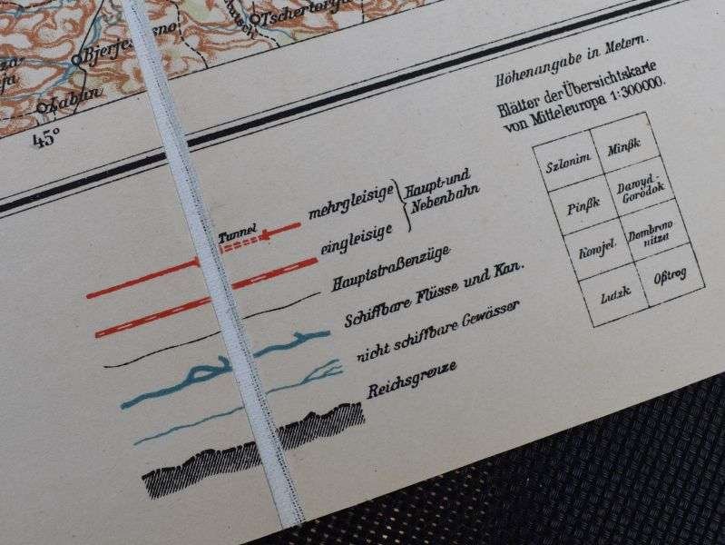 22) Original WW1 German Map of Pinsk Dated 1914 — image 4