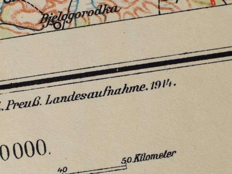 22) Original WW1 German Map of Pinsk Dated 1914 — image 5