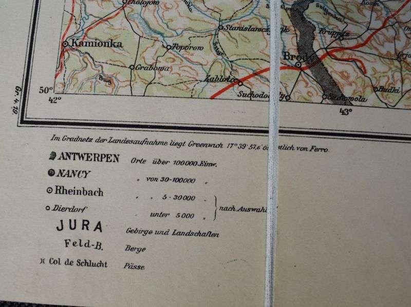 22) Original WW1 German Map of Pinsk Dated 1914 — image 8