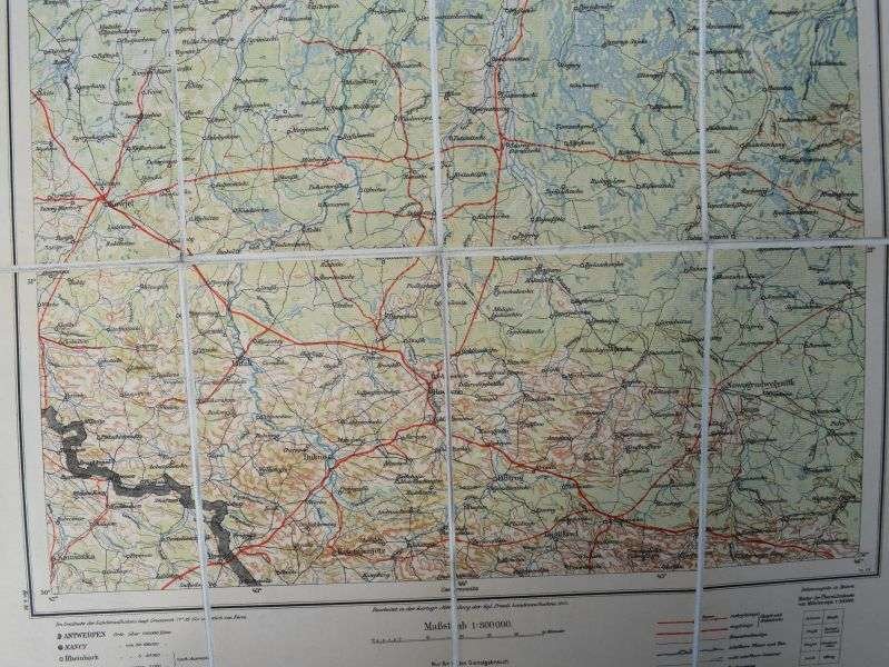 22) Original WW1 German Map of Pinsk Dated 1914 — image 9