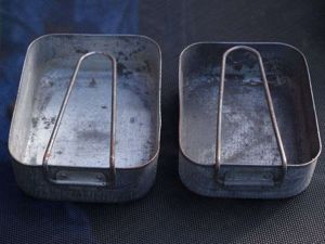 30) Excellent Original WW2 British Steel Mess Tins Dated MB …