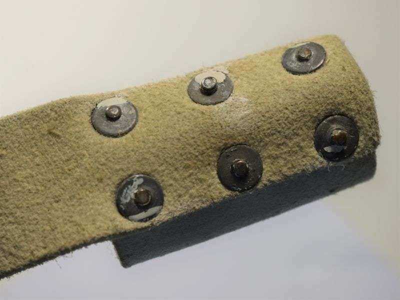 65) Vintage British Army Buff Leather Bayonet Frog — image 2