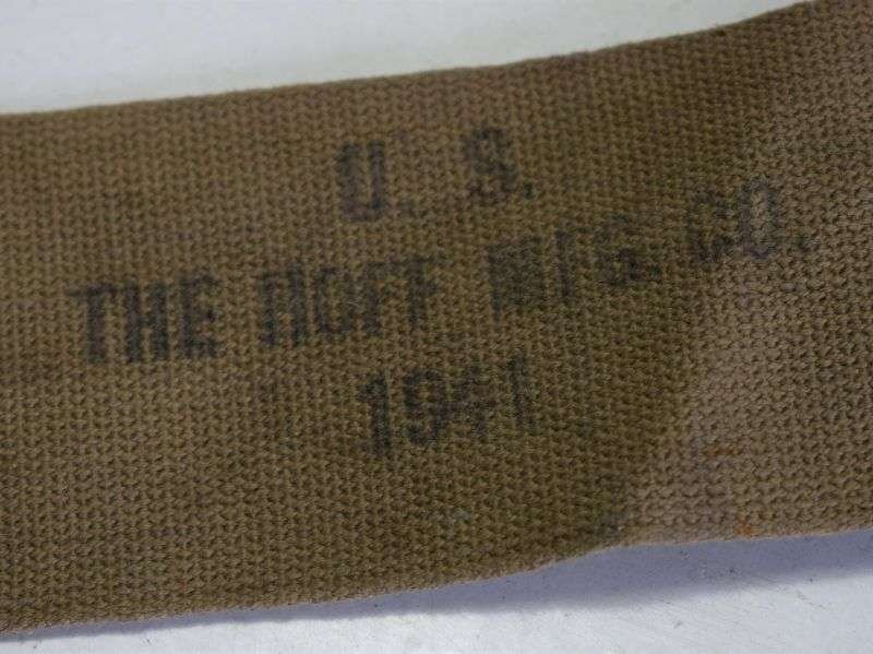 72) Original Early WW2 US Army Musette Bag Carry Strap 1941 — image 2