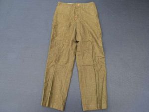 15) Unusual Pre WW2-US Army Issue Course Woollen Trousers