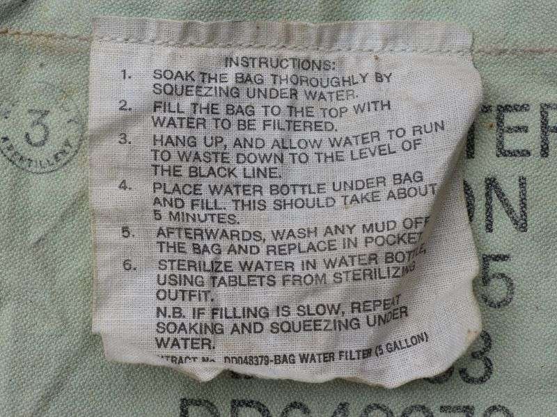 25) WW2 Pat British Military Tropical Issue 5 Gallon Water Filter Bag — image 6