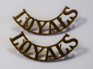35) Original Loyal North Lancashire Regt Loyals Shoulder Titles