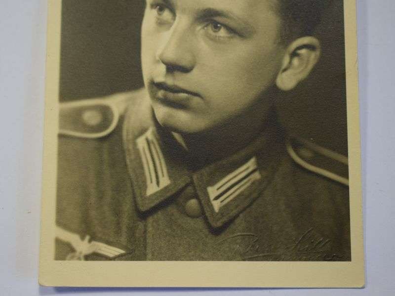 73) Original WW2 German Portrait Photo of Young Soldier — image 2