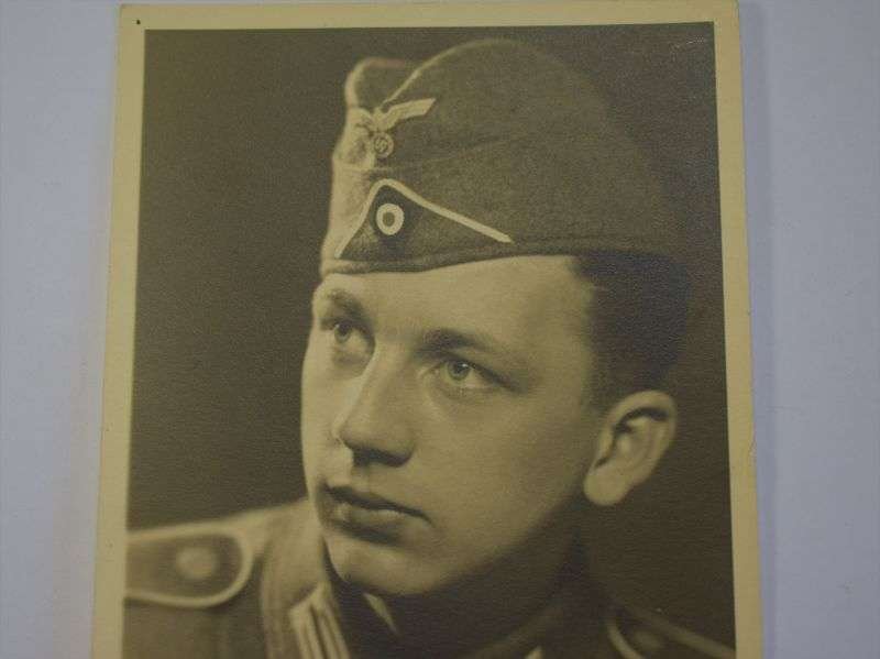 73) Original WW2 German Portrait Photo of Young Soldier — image 3