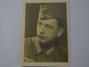 73) Original WW2 German Portrait Photo of Young Soldier