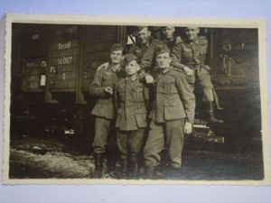 74) Original WW2 German Group Photo of Soldiers