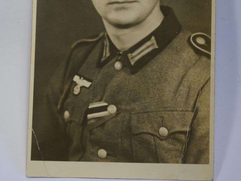 75) Original WW2 German Portrait Photo of Soldier — image 3