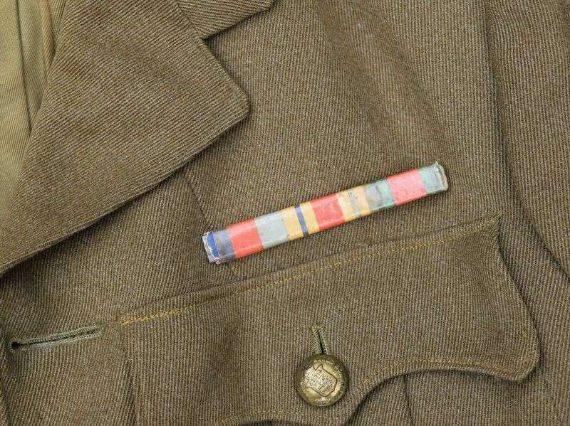 31) WW2 British RAOC Officers Service Dress Jacket — image 12