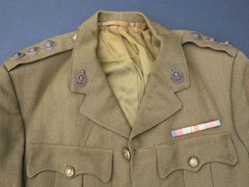 31) WW2 British RAOC Officers Service Dress Jacket — image 14