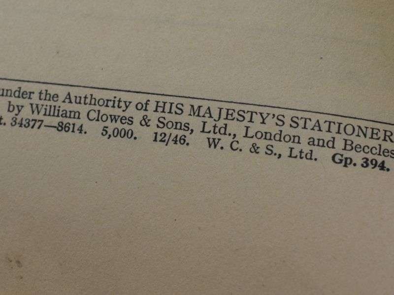 24) British Artillery Survey Pocket Book Five Figure Logarithms printed 1946 — image 2