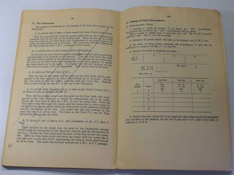 24) British Artillery Survey Pocket Book Five Figure Logarithms printed 1946 — image 3