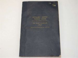 24) British Artillery Survey Pocket Book Five Figure Logarithms printed …
