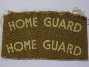 34) Excellent Original Uncut WW2 Home Guard Printed Shoulder Title …