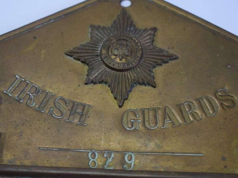 78) Early Pre WW1 Irish Guards Bed Plate Service no 829 — image 5