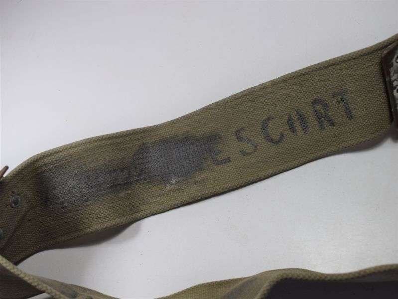 111) Original 1908 Pattern Web Waist Belt Blancoed White MECo 1940 — image 7