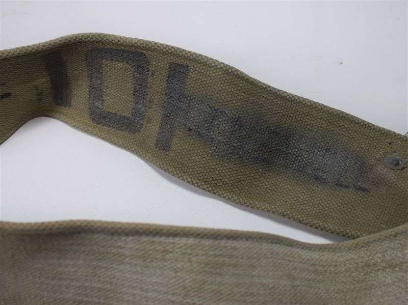 111) Original 1908 Pattern Web Waist Belt Blancoed White MECo 1940 — image 8