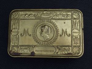 33) Good Original WW1 British Princess Mary Fund Gift Tin …
