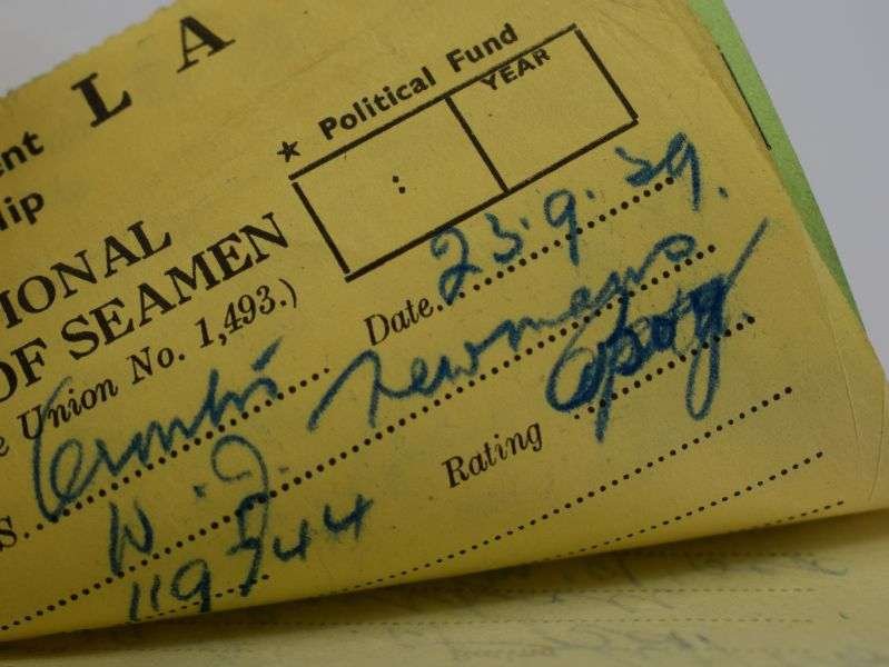 24) Early WW2 National Union of Seamen Members Contribution Book 1938-40 — image 11