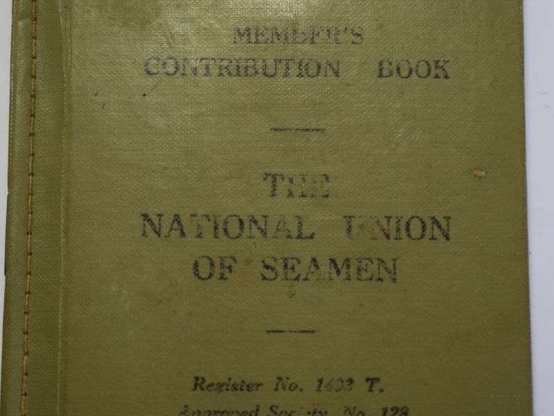 24) Early WW2 National Union of Seamen Members Contribution Book 1938-40 — image 17