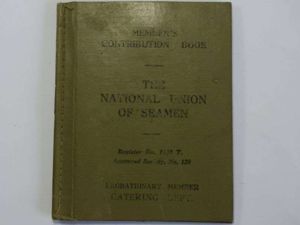 24) Early WW2 National Union of Seamen Members Contribution Book …