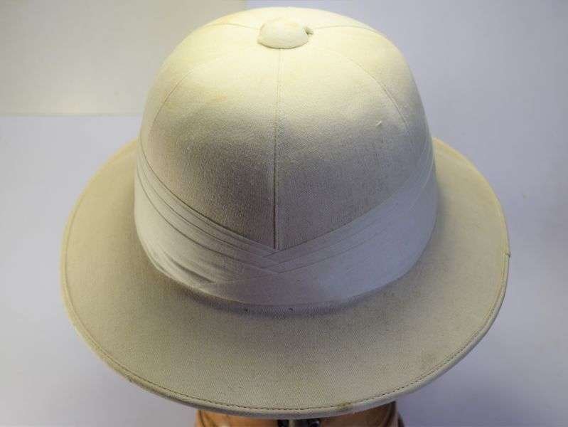 129) Good Original 1930s Solar Topee Pith Helmet Sun Helmet — image 9