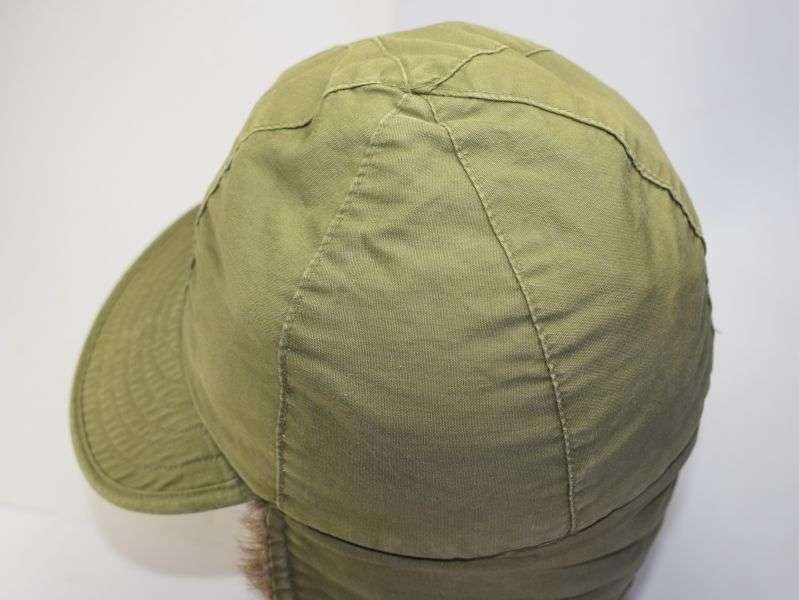 130) Good Original US Army Korean War Cap, Field, Pile M-1951 — image 8