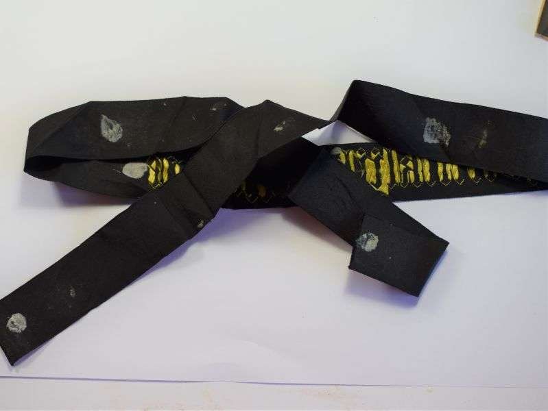 110) Vintage WW2? Royal Dutch Navy Photo & Koninklijke Marine Cap Tally — image 2