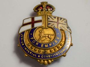 67) Early For Empire Enamel Lapel Badge Junior Imperial & …