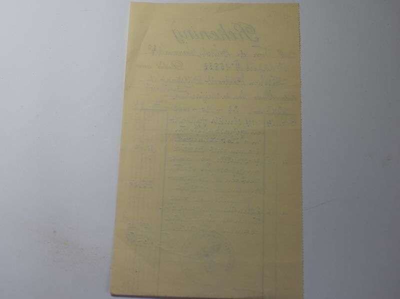 155) WW2 Nazi Stamped Recepit Dutch, Belgian? Dated 1942 — image 2