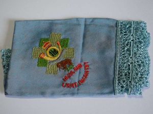 163) Very Nice WW1 WW2 Purple Sweetheart Hanky to The …