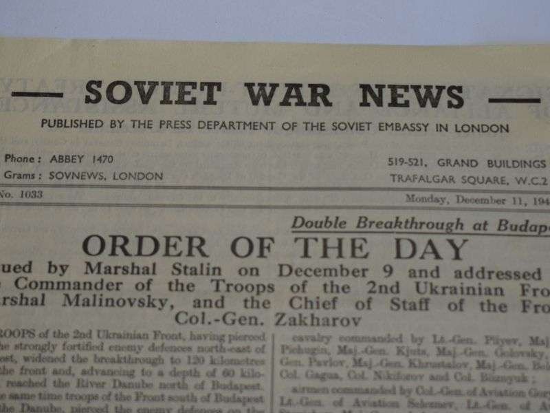 95) Original WW2 Soviet War News Paper December 11th 1944 — image 9